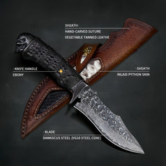 Damascus Steel Fixed Blade Knife - DMS04 - A reliable and versatile product for various needs