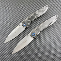 8Cr13Mov Steel Aluminum Handle Folding Knife - FK39