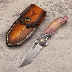 M390 Blade Cured Wood Handle Folding Pocket Knife - FK13 - A reliable and versatile product for various needs