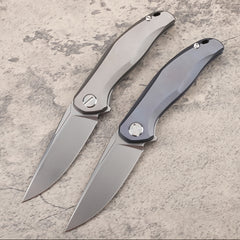 M390 Steel Titanium Handle Folding Knife - FK35