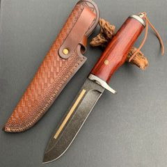 1095 Steel Blade Sour Branch Wood Handle Fixed Blade Knife - SK13 - A reliable and versatile product for various needs