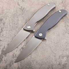 D2 Steel Titanium Handle Folding Knife - FK38