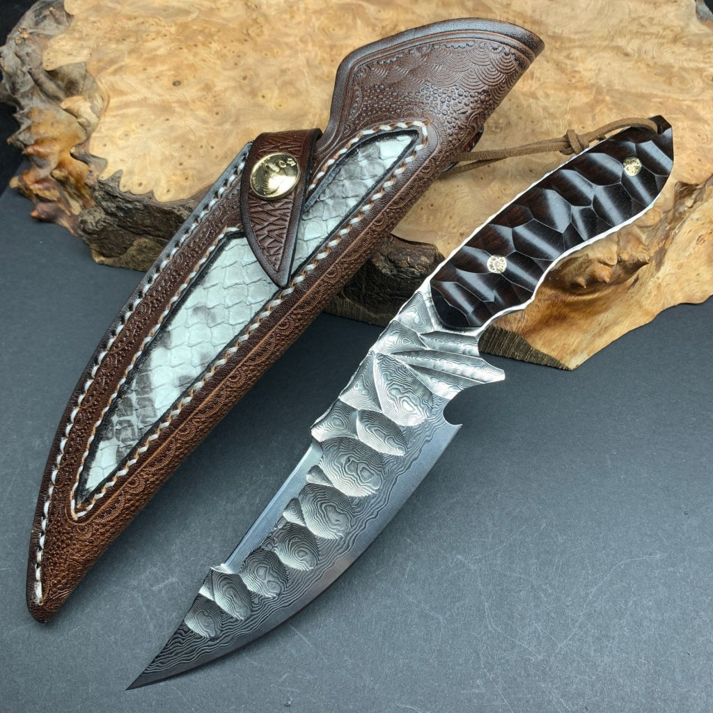 Full Tang Damascus Steel Fixed Blade Knife - DMS22 - A reliable and versatile product for various needs