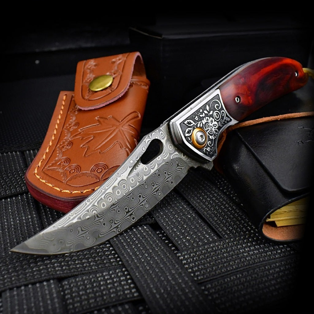 VG10 Damascus Folding Knife - DMF27 - A reliable and versatile product for various needs