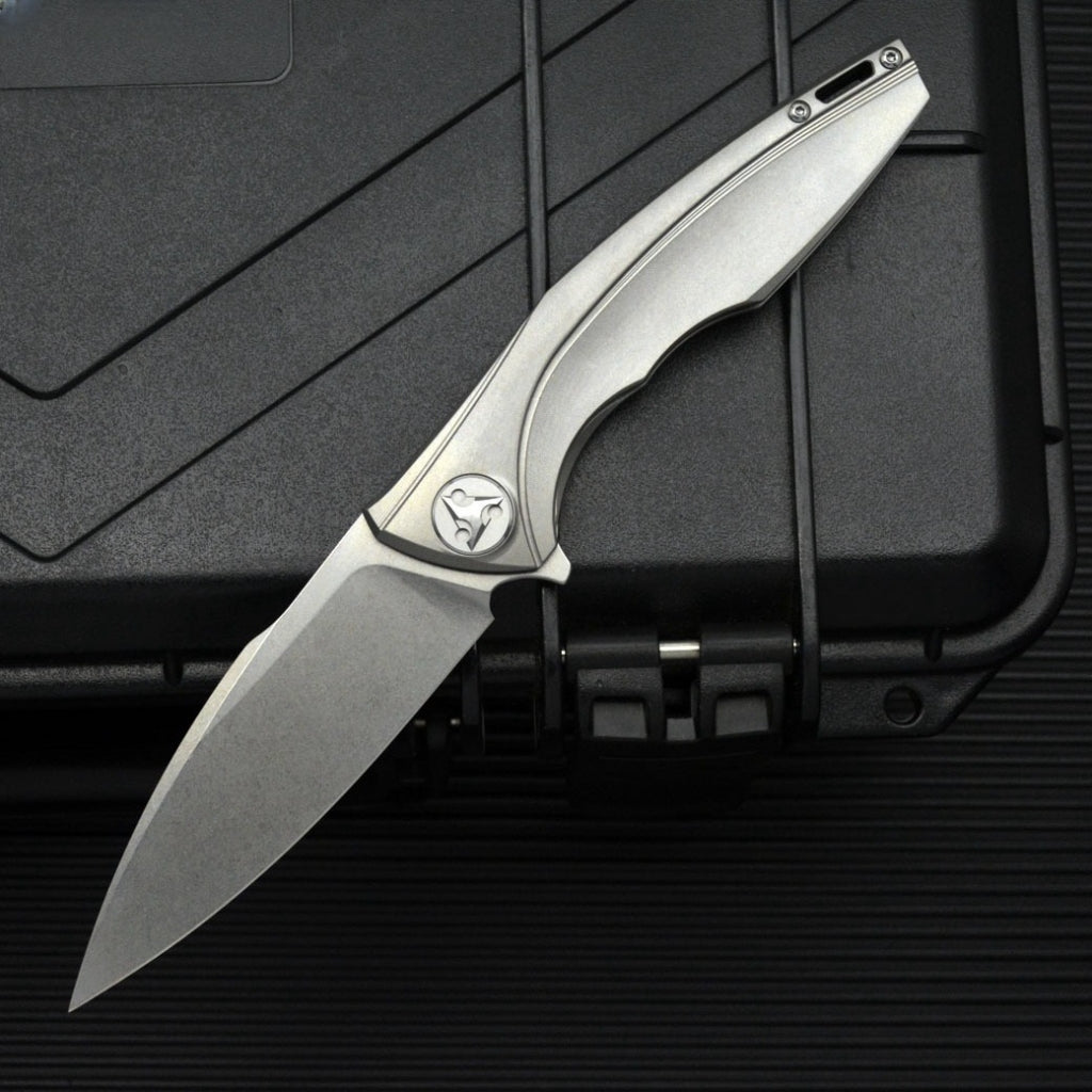 M390 Steel Titanium Handle Folding Knife - FK37