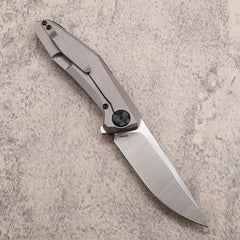 CPM 20CV Steel Titanium Handle Folding Knife - FK34 - A reliable and versatile product for various needs