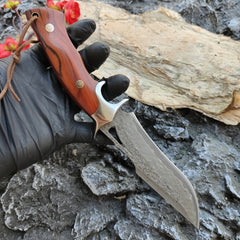 Damascus Steel Fixed Blade Knife - DMS16 - A reliable and versatile product for various needs