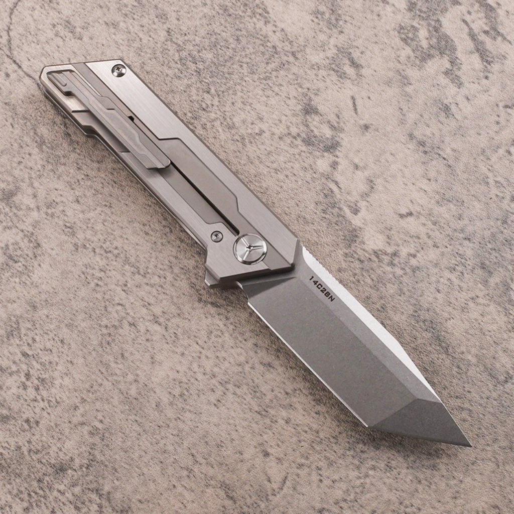 14C28N Steel Titanium Handle Folding Knife - FK33 - A reliable and versatile product for various needs