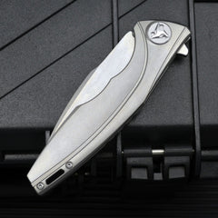 M390 Steel Titanium Handle Folding Knife - FK37