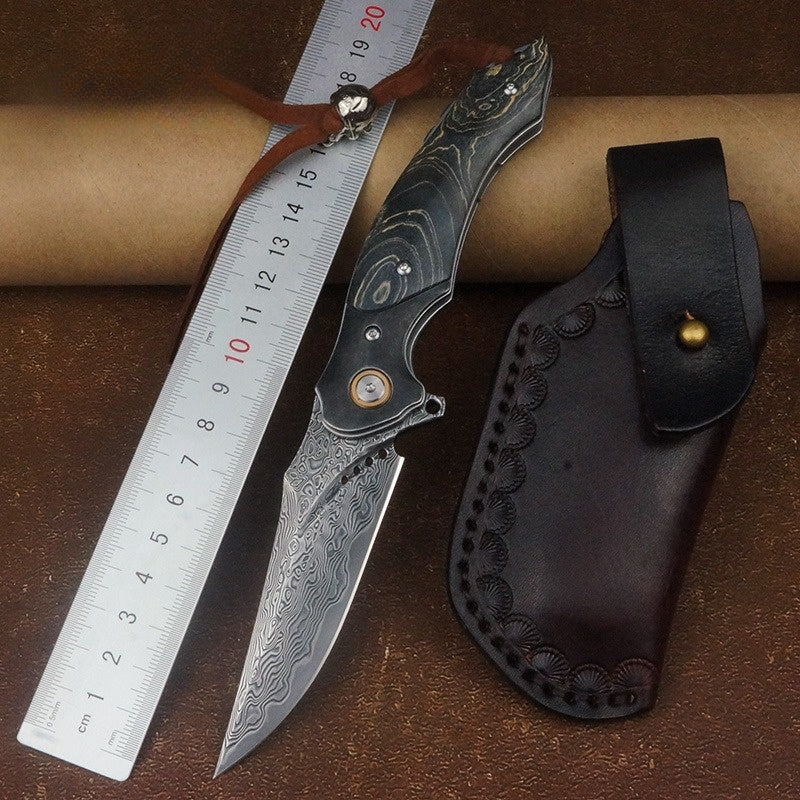 Damascus Pocket Knife - DMF07 - A reliable and versatile product for various needs