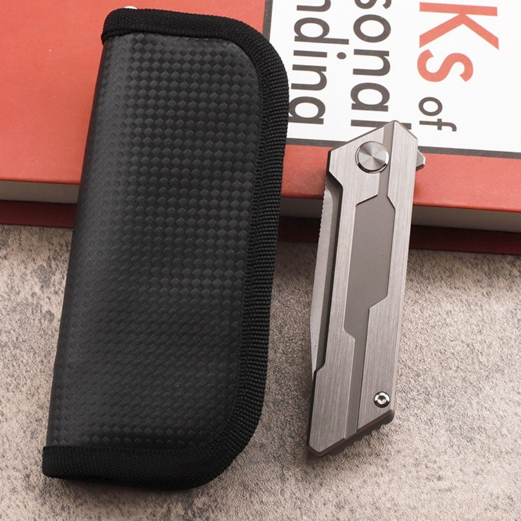 14C28N Steel Titanium Handle Folding Knife - FK33 - A reliable and versatile product for various needs