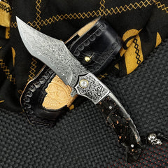 Damascus Folding Knife - DMF03 - A reliable and versatile product for various needs