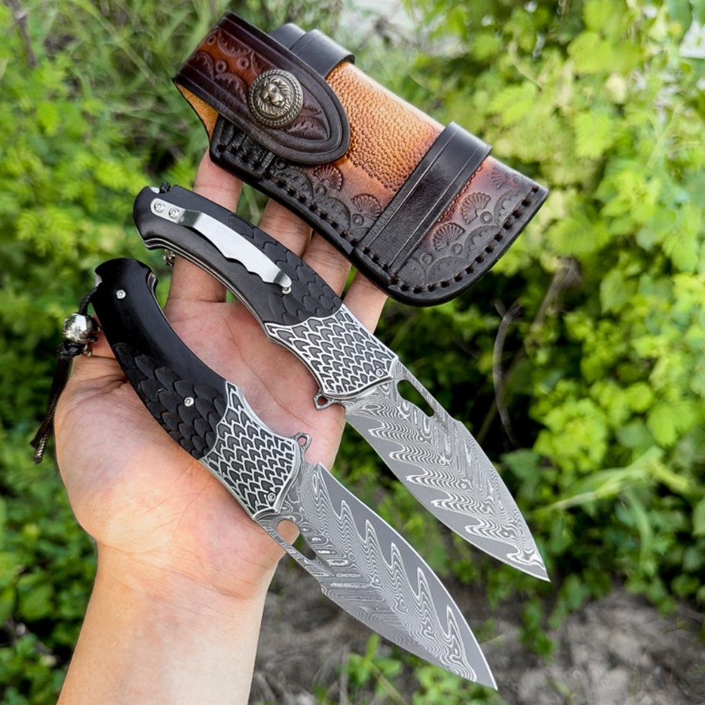VG10 Damascus Steel Folding Knife - DMF33