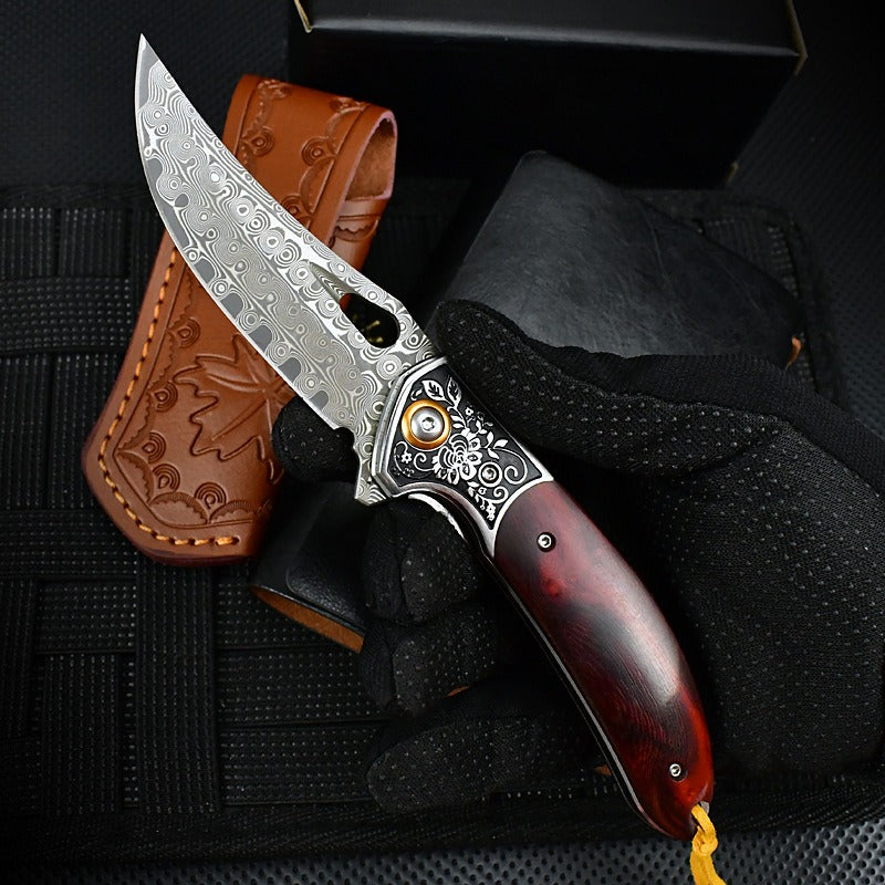 VG10 Damascus Folding Knife - DMF27 - A reliable and versatile product for various needs