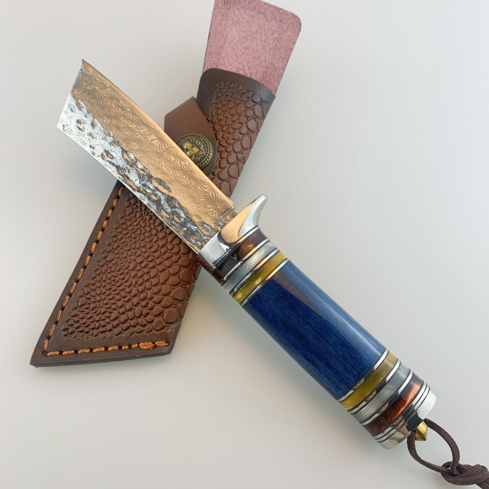 Hand-forged Damascus hunting knife - DMS41 - A reliable and versatile product for various needs