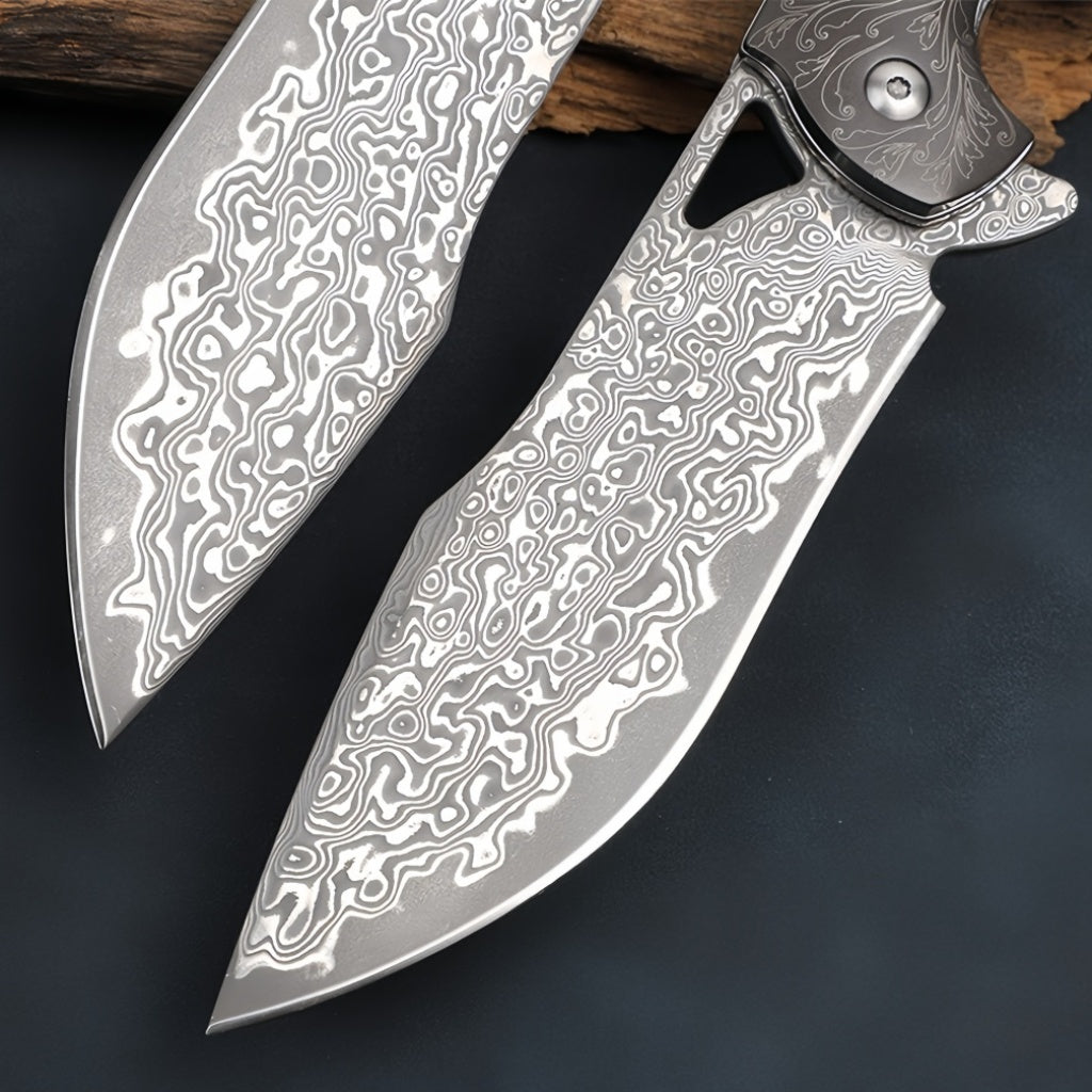 Damascus Pocket Knife - DMF09 - A reliable and versatile product for various needs