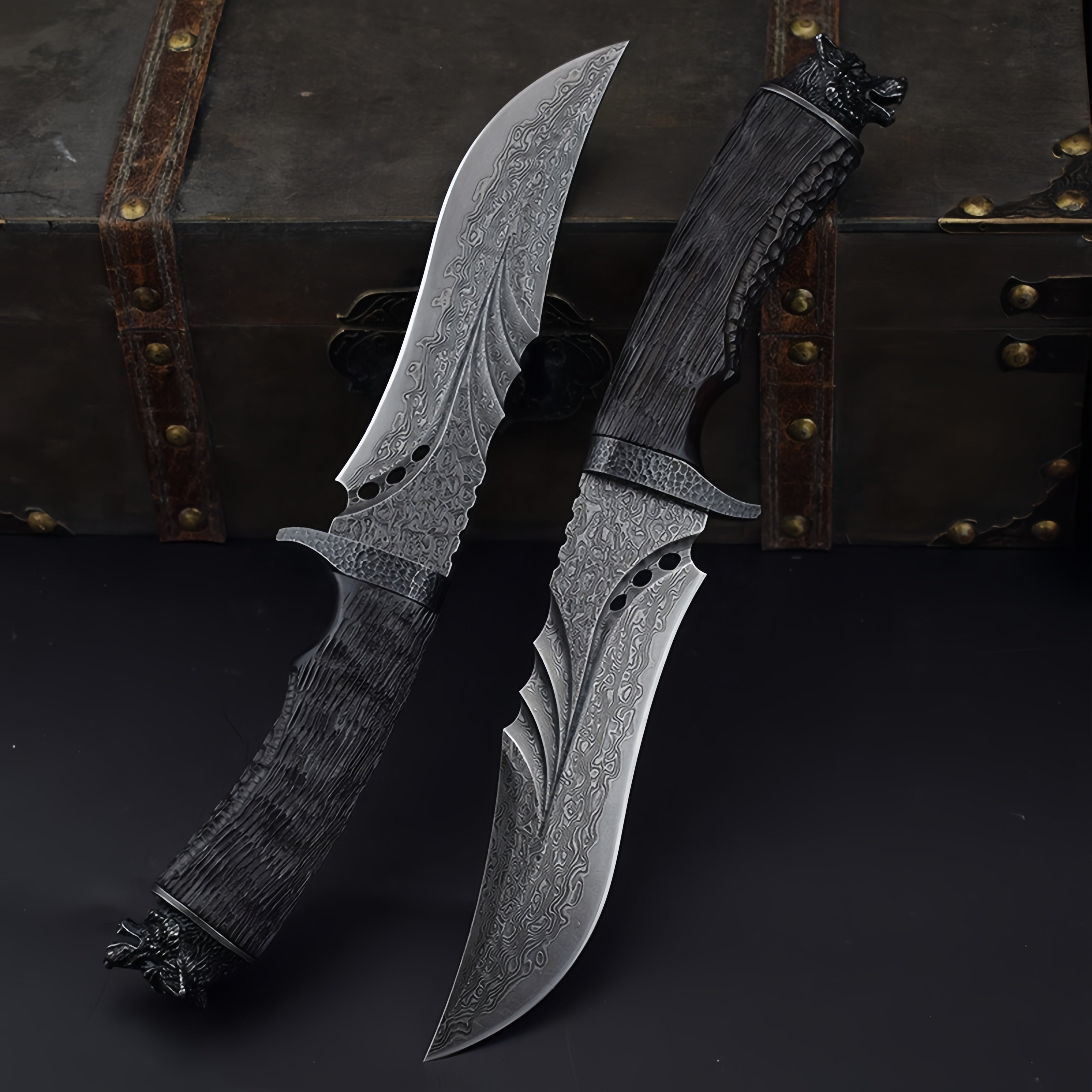 Damascus Steel Fixed Blade Knife - DMS02 - A reliable and versatile product for various needs