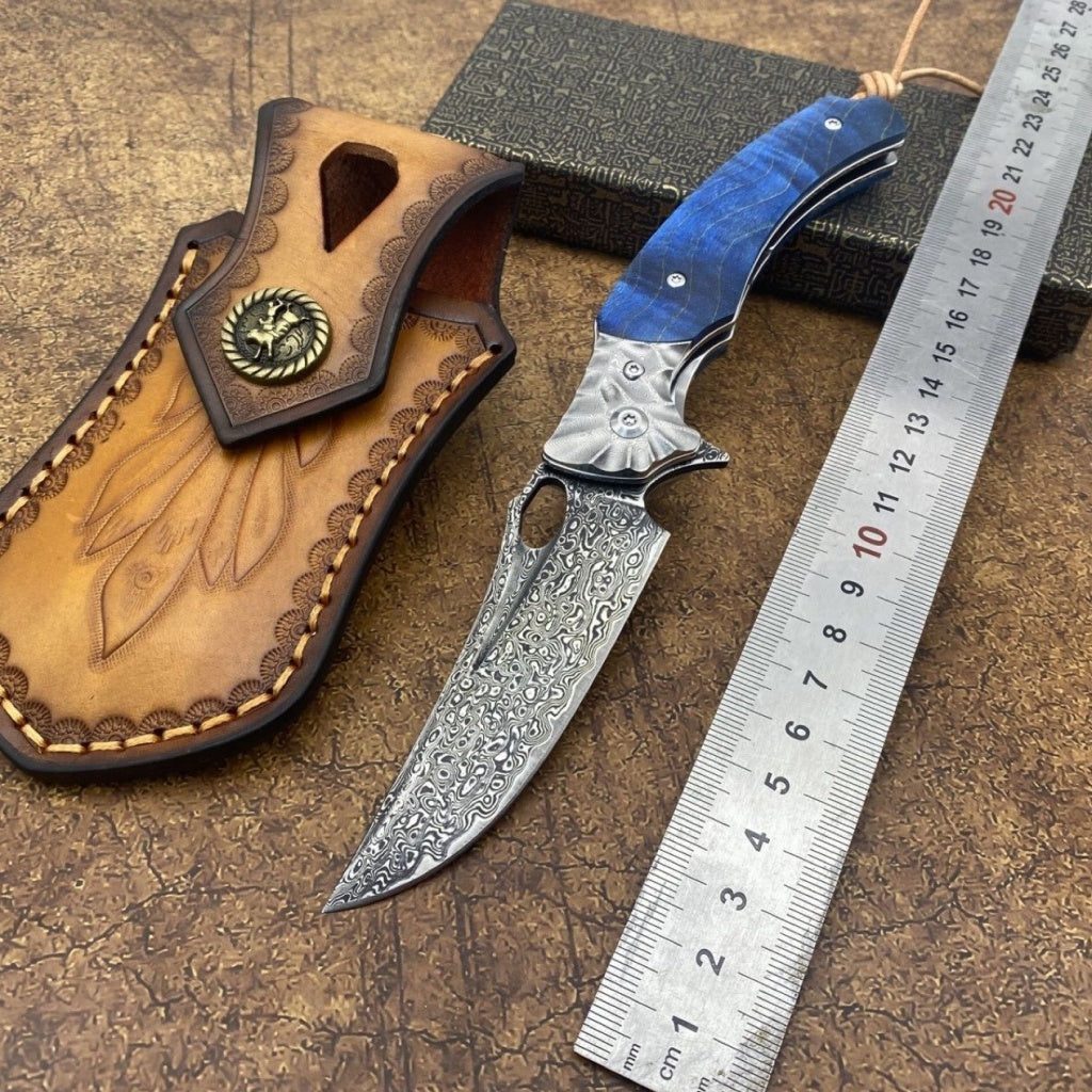 Damascus Pocket Knife - DMF10 - A reliable and versatile product for various needs