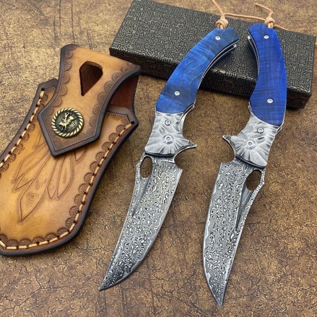 Damascus Pocket Knife - DMF10 - A reliable and versatile product for various needs