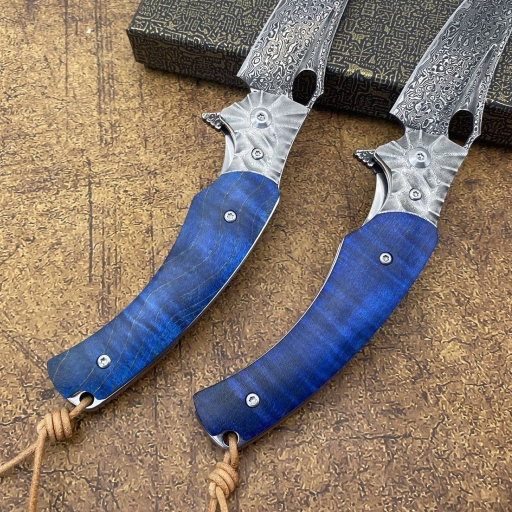 Damascus Pocket Knife - DMF10 - A reliable and versatile product for various needs