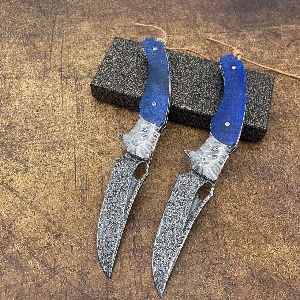 Damascus Pocket Knife - DMF10 - A reliable and versatile product for various needs