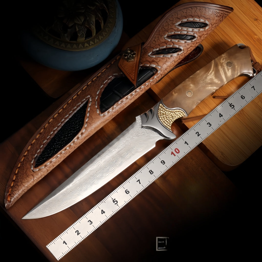 VG10 Damascus Steel Fixed Blade Knife - DMS28 - A reliable and versatile product for various needs