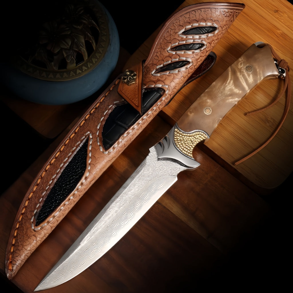 VG10 Damascus Steel Fixed Blade Knife - DMS28 - A reliable and versatile product for various needs