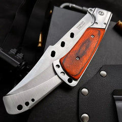 Tactical Folding Knife With Rosewood Handle- FK08 - A reliable and versatile product for various needs