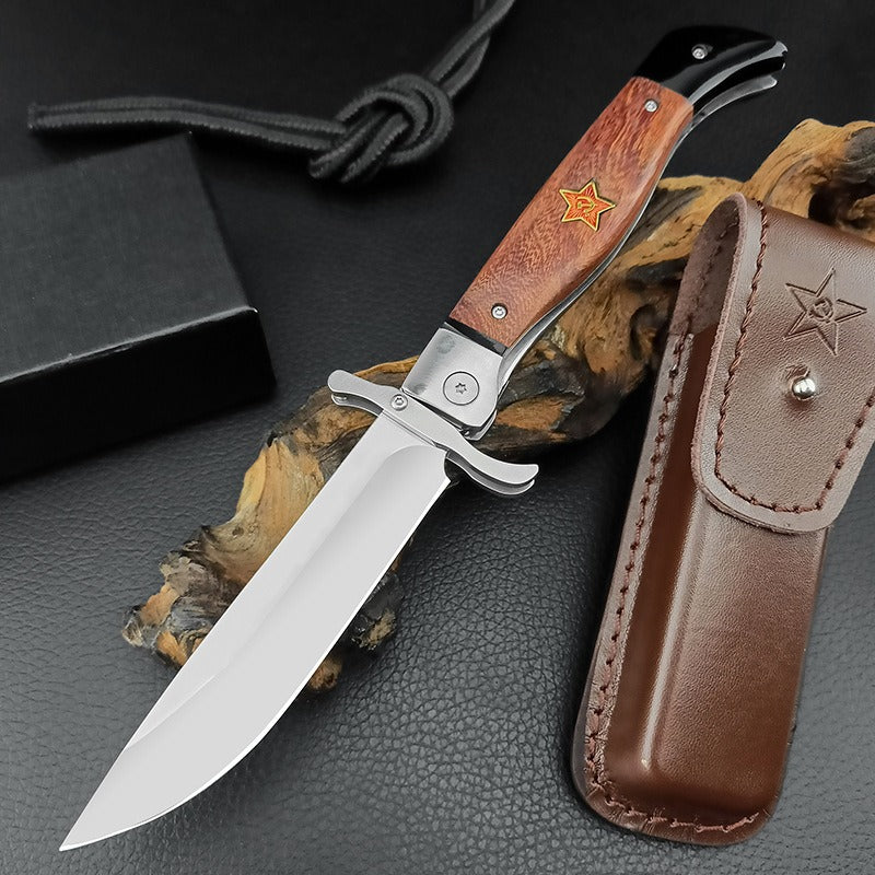 Wood Handle Folding Knife Camping Survival Knife-FK23 - A reliable and versatile product for various needs