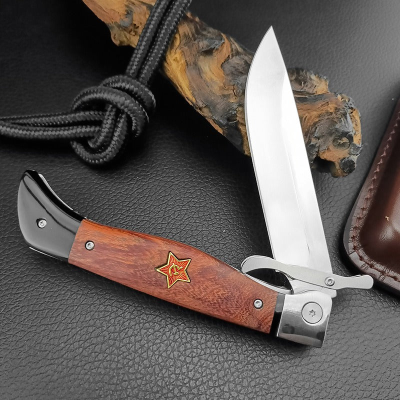 Wood Handle Folding Knife Camping Survival Knife-FK23 - A reliable and versatile product for various needs