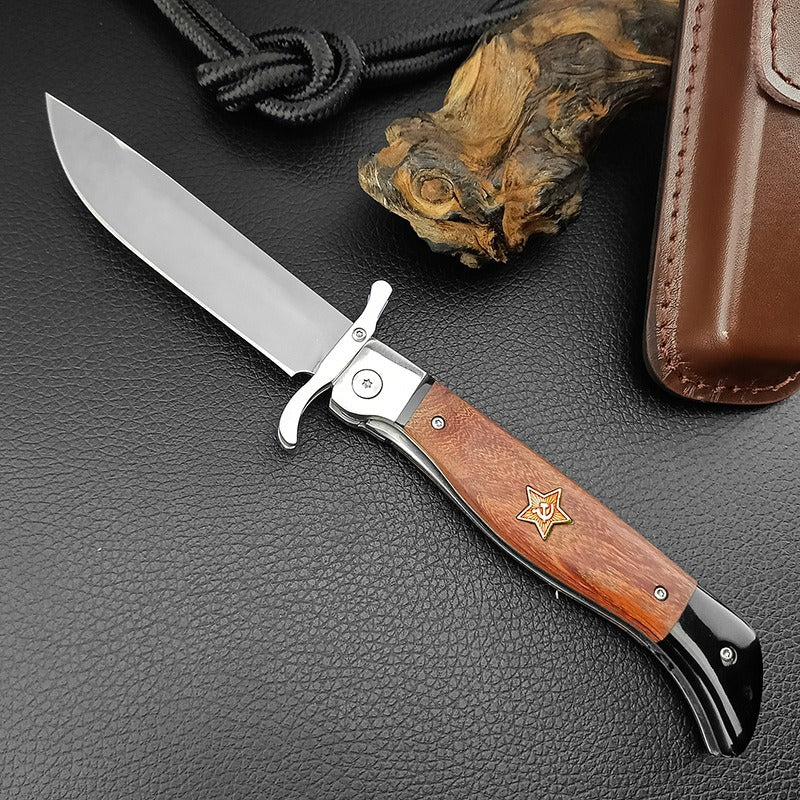 Wood Handle Folding Knife Camping Survival Knife-FK23 - A reliable and versatile product for various needs