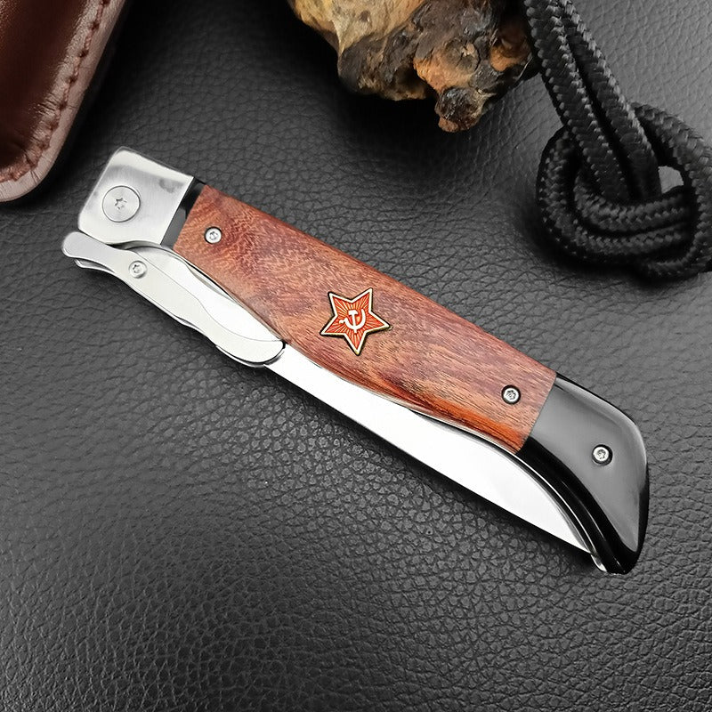 Wood Handle Folding Knife Camping Survival Knife-FK23 - A reliable and versatile product for various needs