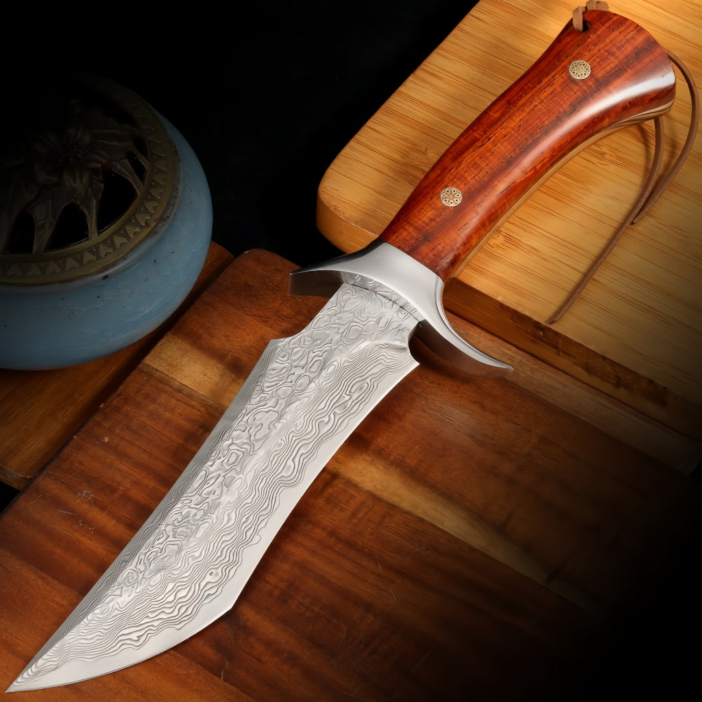 Damascus Blade Integrated Keel Hunting Knife - DMS39 - A reliable and versatile product for various needs