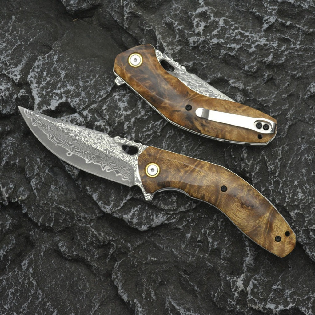 VG10 Damascus Pocket Knife - DMF17 - A reliable and versatile product for various needs