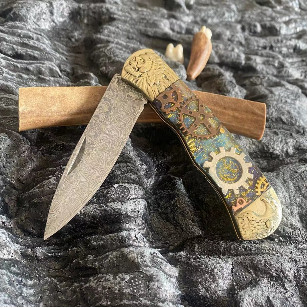 Damascus Pocket Knife - DMF11 - A reliable and versatile product for various needs