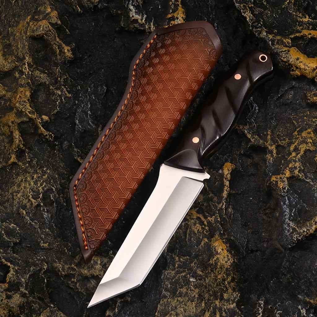 VG10 Steel Fixed Blade Knife With Leather Sheath - SK04 - A reliable and versatile product for various needs