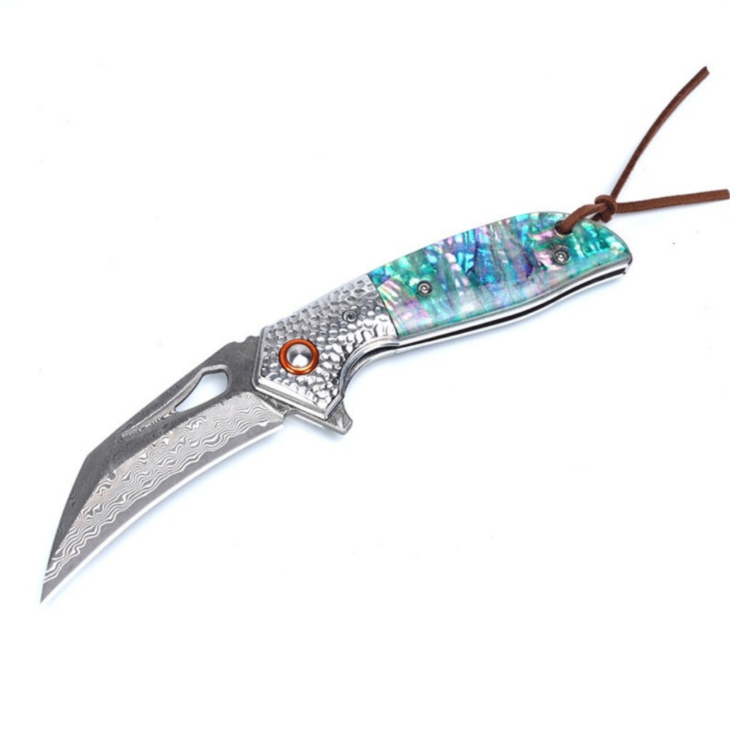 VG10 Damascus Folding Claw Knife - DMC06 - A reliable and versatile product for various needs