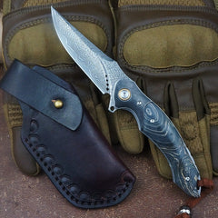 Damascus Pocket Knife - DMF07 - A reliable and versatile product for various needs