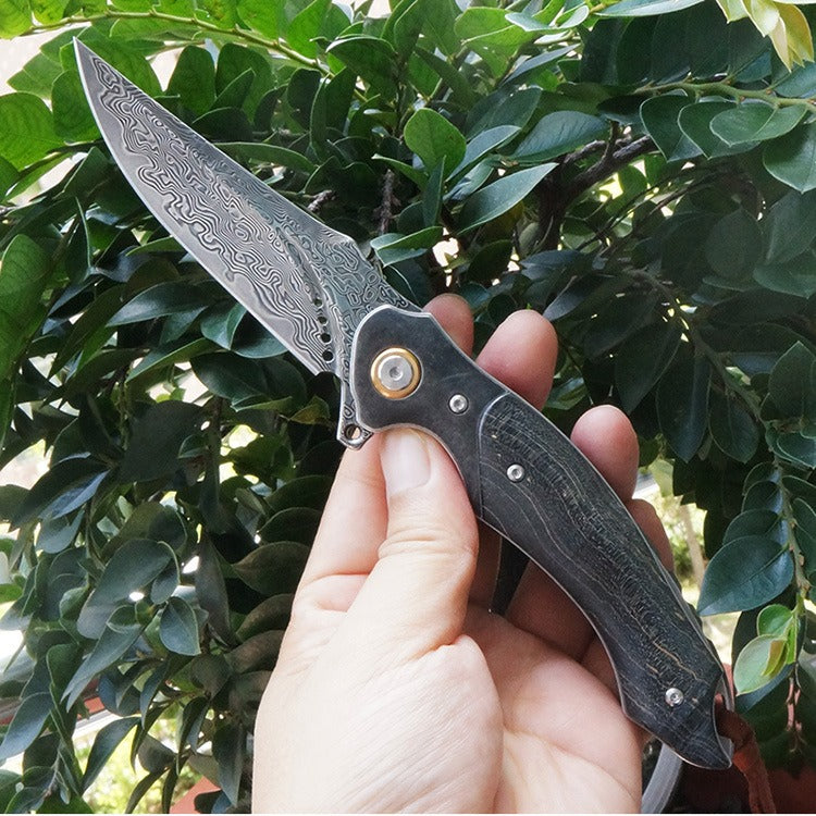 Damascus Pocket Knife - DMF07 - A reliable and versatile product for various needs