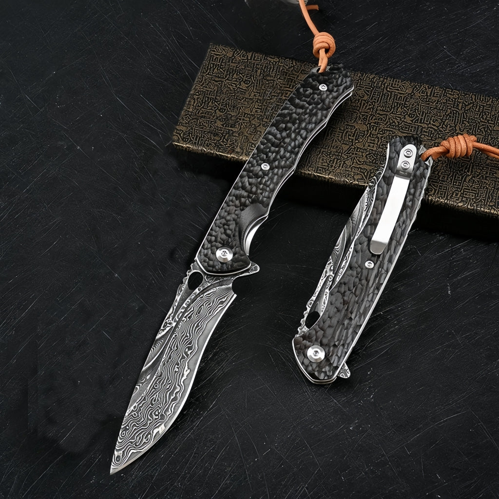 Damascus Folding Knife - DMF02 - A reliable and versatile product for various needs