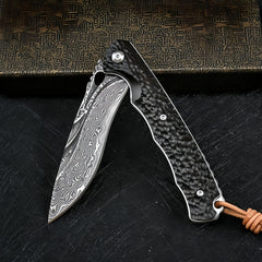 Damascus Folding Knife - DMF02 - A reliable and versatile product for various needs