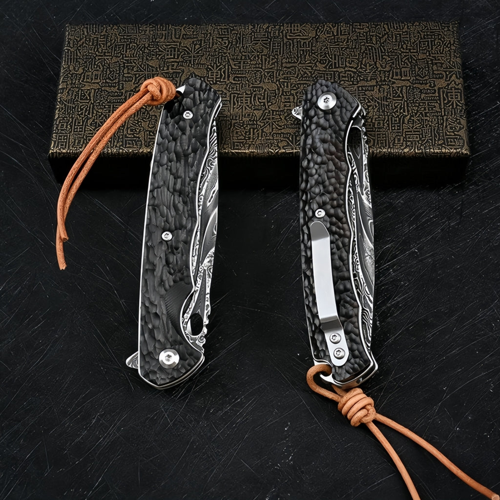 Damascus Folding Knife - DMF02 - A reliable and versatile product for various needs