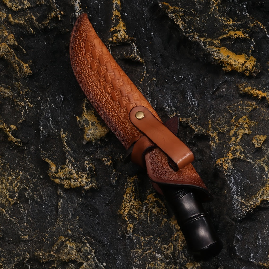 Damascus steel ebony handle hunting knife - DMS40 - A reliable and versatile product for various needs